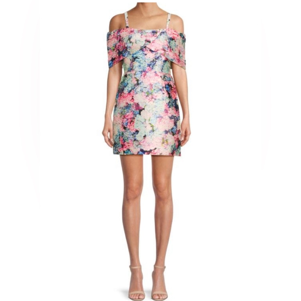 Zac Posen Vibrant Floral Mini Dress